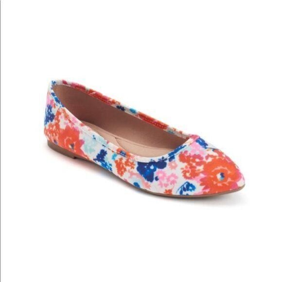 SO Hitide Pointed Toe Flats Multi New - Picture 1 of 6